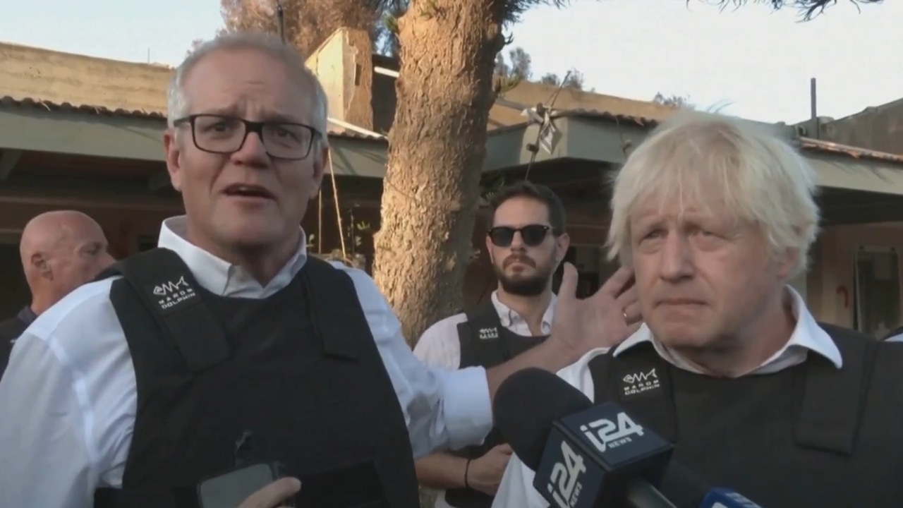 Scott Morrison and Boris Johnson visit Israel