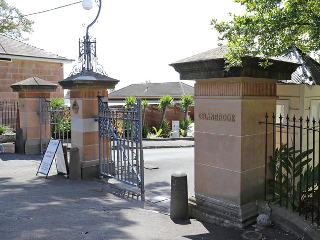 The entrance to Cranbrook School in Bellevue Hill, Sydney. Picture: Richard Dobson