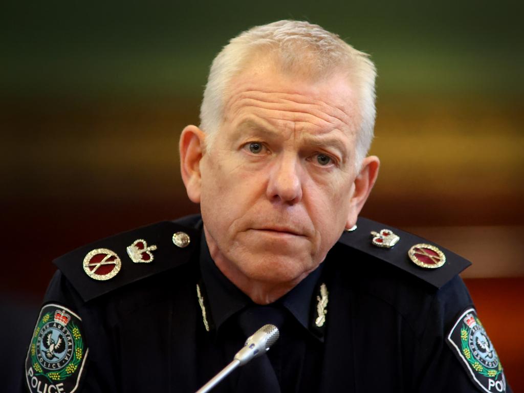 Police Commissioner Grant Stevens said vaccination was important to help keep businesses open and reduce the impact on the health care system. Picture: NCA NewsWire / Kelly Barnes