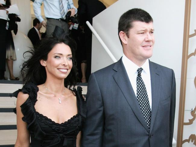 James Packer and Erica in 2006. They later married before divorcing in 2013. Picture: Patrick Riviere