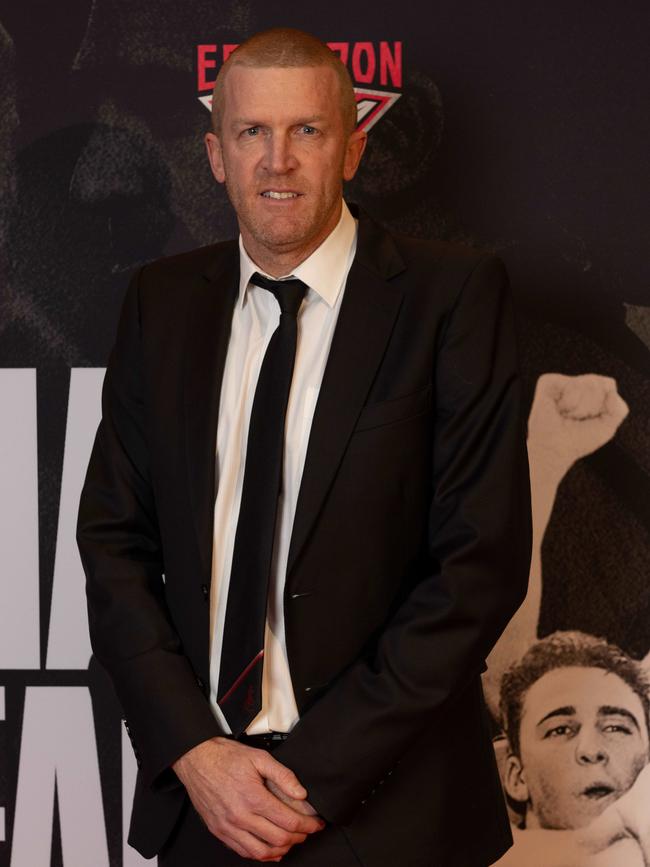 His dad, Essendon legend Dustin Fletcher. Picture: Tony Gough