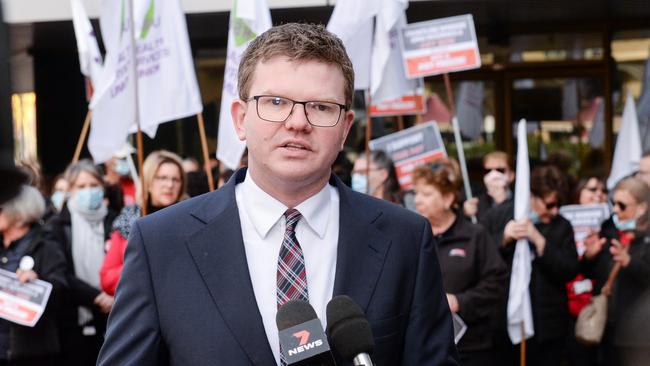 Shadow Minister for Health Chris Picton said bans on the unvaxed could add even more pressure to struggling hospitals. Picture: Brenton Edwards