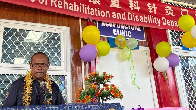 In July 2023, the National Referral Hospital opened its Chinese-funded acupuncture clinic.