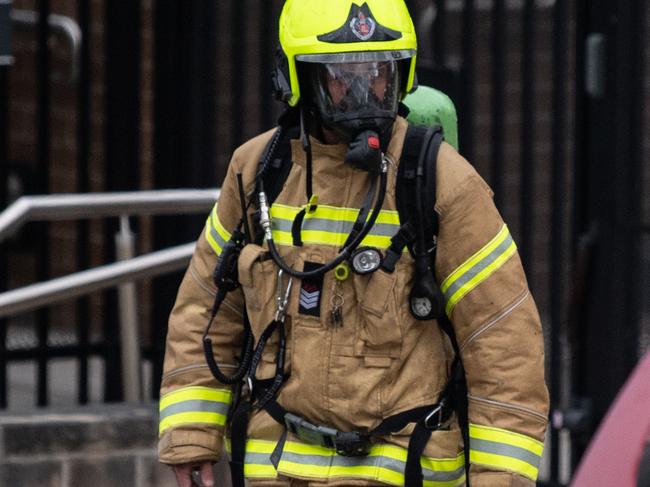 SYDNEY, AUSTRALIA - NewsWire Photos August 27, 2021:Firefighters at Waverley College in Sydney. Picture: NCA NewsWire / James Gourley