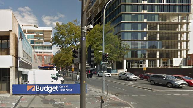 The view of the block as it currently appears on North Terrace. Picture: Google Maps