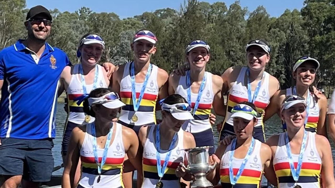 The St Catherine's rowing crew. Pic: Supplied