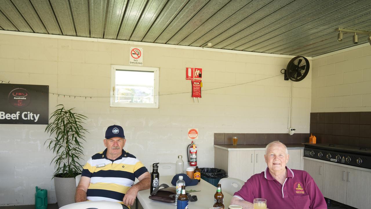 North Toowoomba officially opened at North Toowoomba Bowls club on November 2, 2024. Keith Porter and Peter Cole. Photo: Jacklyn O'Brien.