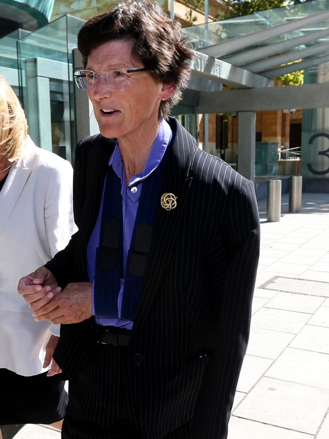 Aged Care Quality and Safety Royal Commissioner Janet Anderson leaves the Commonwealth Law Courts in Adelaide after a hearing on Monday. Picture: AAP / Kelly Barnes