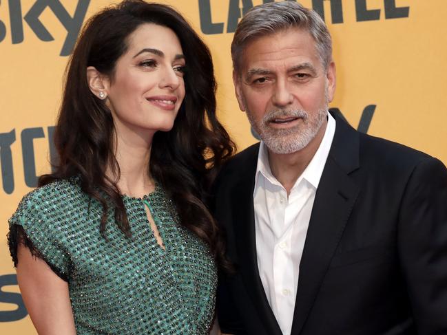 George Clooney and wife Amal. Picture: Getty