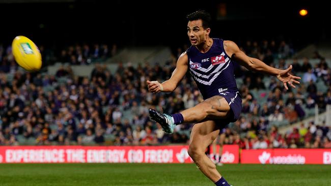 Star Edwardstown signing Danyle Pearce in action for the Dockers. Picture: Will Russell/AFL Media/Getty Images