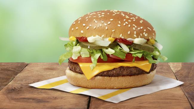 Victorian McDonald’s customers can try the McPlant burger from now until November. Picture: Supplied