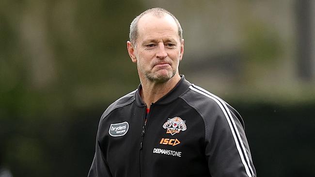 Michael Maguire will be at the helm of Wests Tigers until the end of 2023. Picture: Phil Hillyard