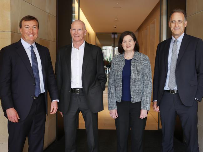 20/11/24: Bran Black, CEO Business Council of Australia, Dig Howitt, CEO Cochlear, Lucy Nation, Australian president and VP, Hydrogen Australia, BP Australia and Rob Scott, CEO, Wesfarmers at theBCA Competitiveness and Productivity RoundtableThis is a roundtable discussion is exclusive to The Australian where four chief executives are speaking exclusively around the critical pressures in the economy as we head into an election year. John Feder/The Australian