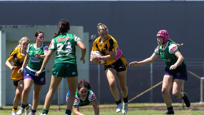 Sunshine Coast Falcons weapon Makayla Elliott. Picture: Nicola Anne Photography