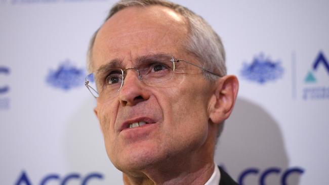 ACCC chairman Rod Sims said the regulator is investigating Google’s takeover bid for Fitbit and its potential effects on competition. Picture: AAP