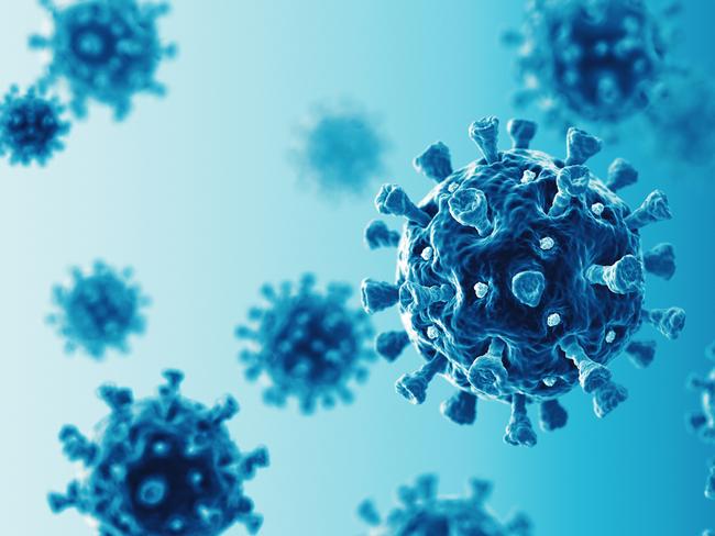 Coronavirus. COVID-19. 3D Render for Toowoomba