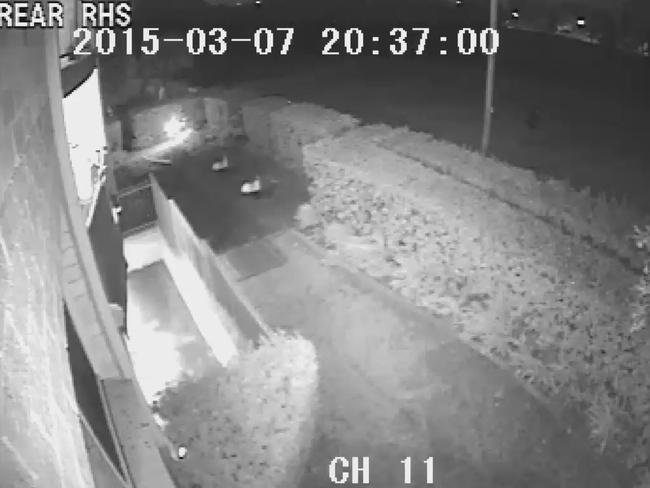 CCTV footage shows a person walking through Parramatta Golf Course on the night of the murder.