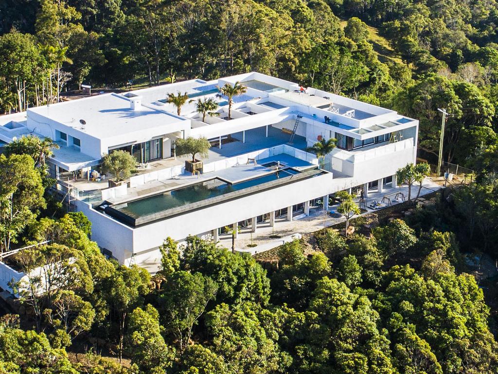 The huge home above Byron Bay was a mammoth building project. Picture: MEDIA-MODE.COM