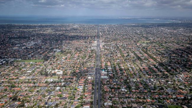 View of the southeastern suburbs.