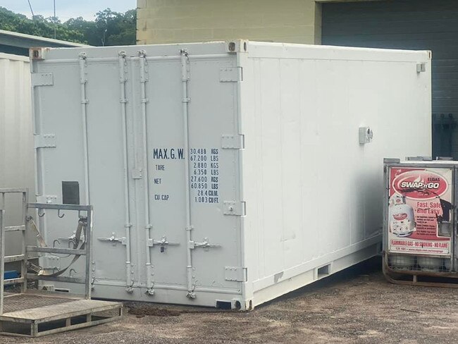 A temporary morgue on Palm Island. Picture: Palm Island Shire Council