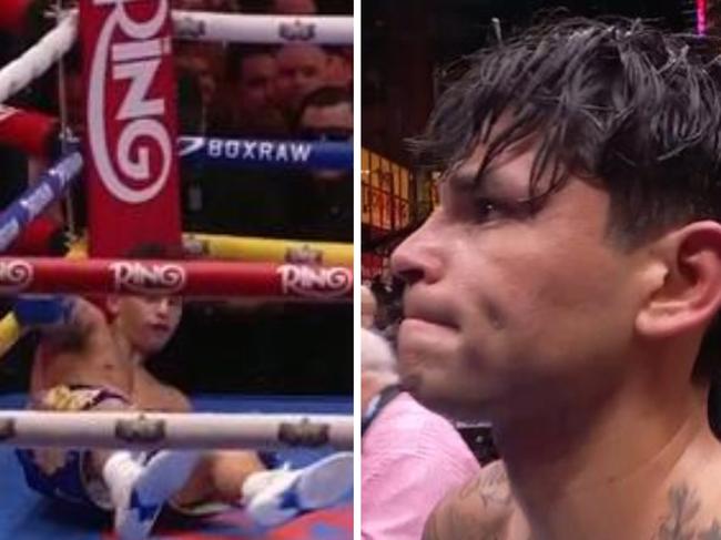 Rolly Romero has stunned Ryan Garcia in New York.