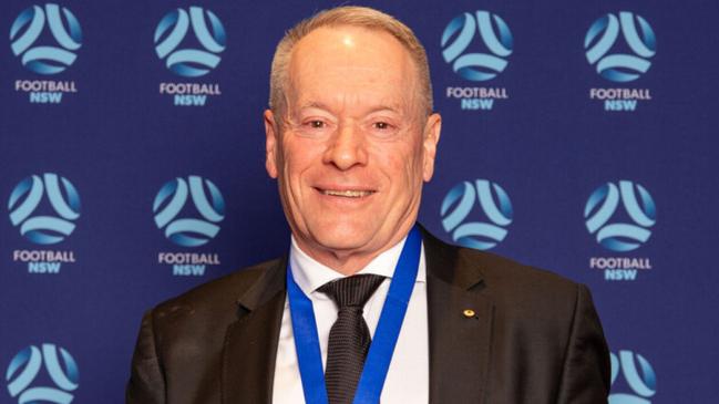 Armando Gardiman AM has been presented with the prestigious Distinguished Long Service Award for his decades of devotion to Football. Picture: Brett Nielsen