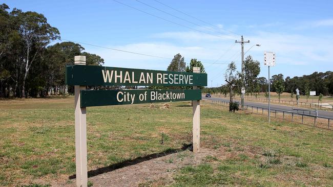 Whalan Reserve where the melee took place.