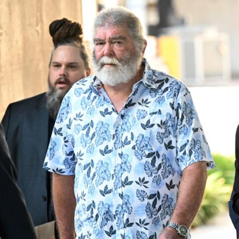 Lindsay Selby arriving at the Brisbane Magistrates' Court. Picture: Darren England