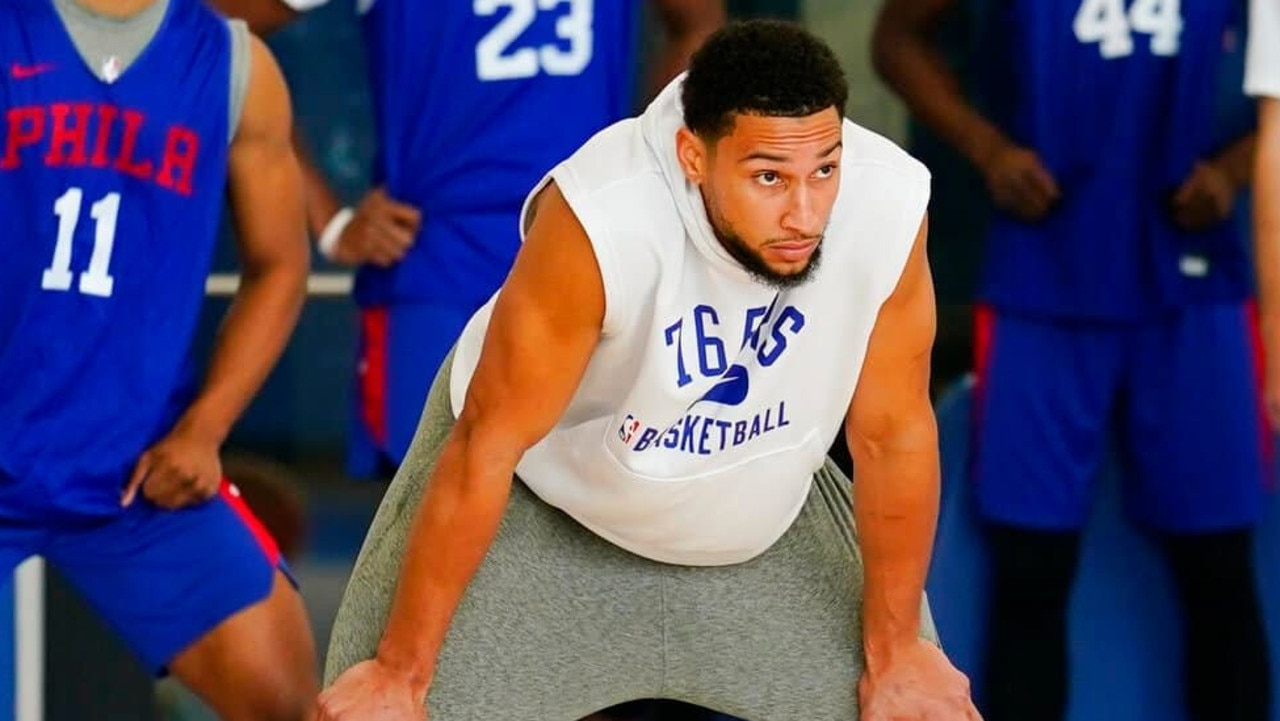 Ben Simmons at 76ers training