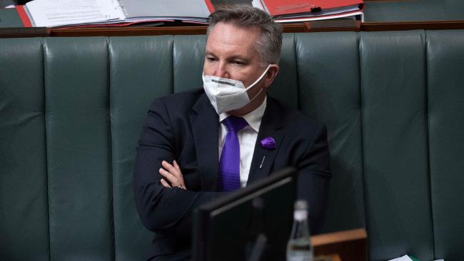Minister for Climate Change and Energy Chris Bowen during Question Time in the House of Representatives in Parliament House in Canberra.
Picture: NCA NewsWire / Gary Ramage