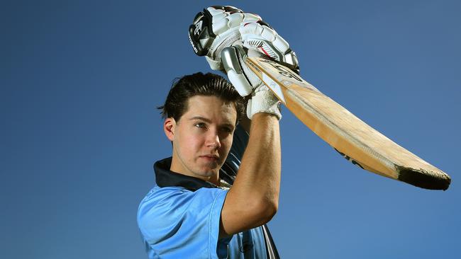 Gordon cricketer Axel Cahlin during his stint with NSW at the U19 National Cricket finals.