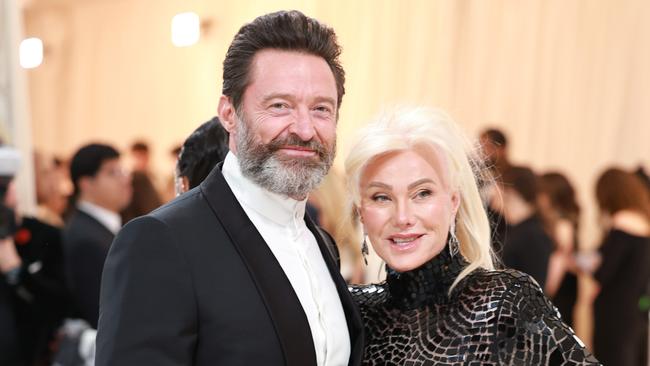 Hugh Jackman and Deborra-lee Furness attend The 2023 Met Gala. (Photo by Theo Wargo/Getty Images for Karl Lagerfeld)