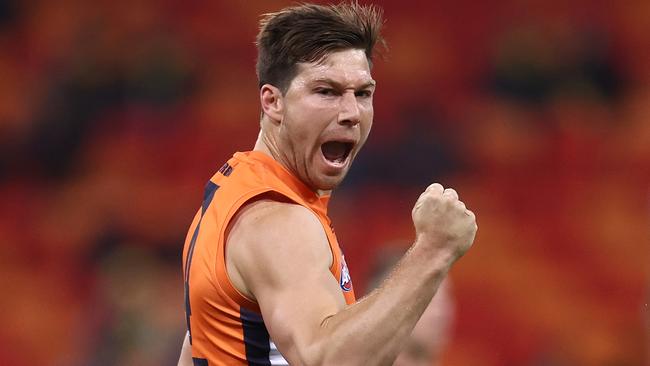 He models his game on Toby Greene. Picture: Ryan Pierse/Getty Images