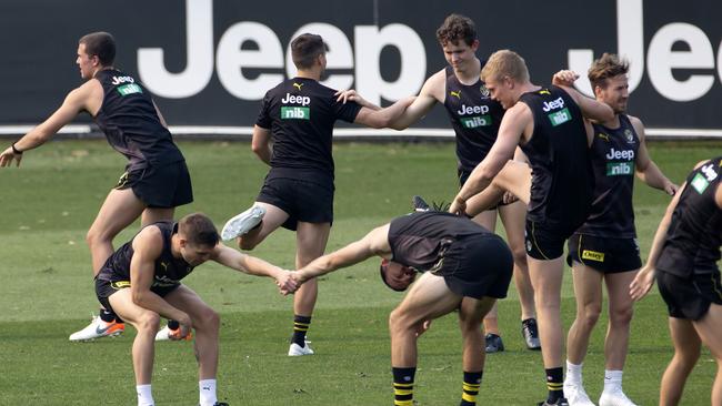 The premiers are trying to stay at the top of the tree. Picture: Sarah Matray