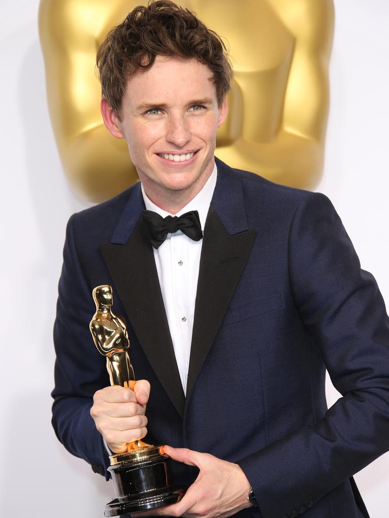 Eddie Redmayne won an Oscar in 2015 for playing physicist Stephen Hawking in The Theory of Everything. Picture: Dan MacMedan/WireImage