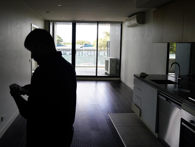 MELBOURNE, AUSTRALIA - NewsWire Photos 25 MARCH 2023:, housing, rent, rental crisis.People are seen attending a rental viewing in Ascot Vale., Picture: NCA NewsWire / Luis Ascui