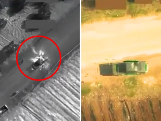 Drone footage has captured the moment an Al-Qaeda leader was killed.