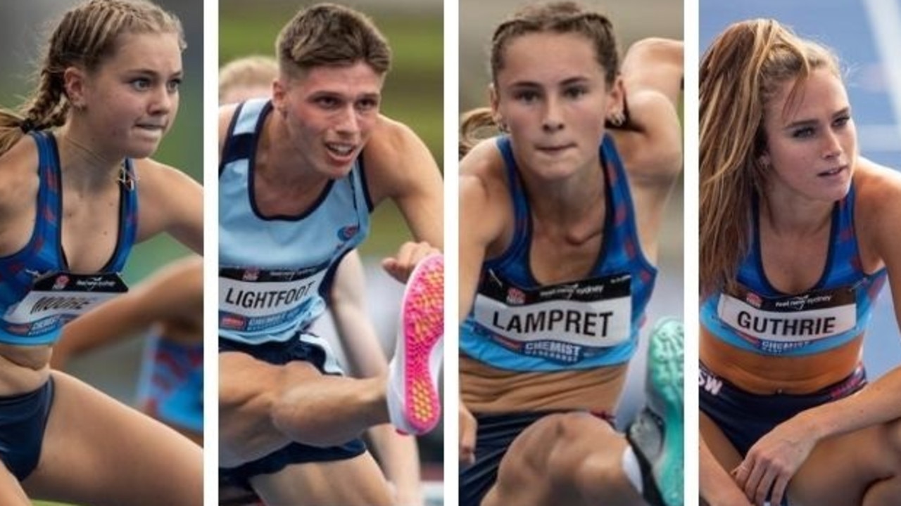 Australian track and field 2022 Jasmin Guthrie, Mitch Lightfoot, Erin