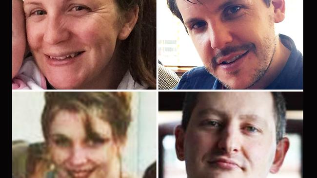 Dreamworld victims Kate Goodchild, Luke Dorsett, Roozi Araghi, and Cindy Low. Picture: Supplied