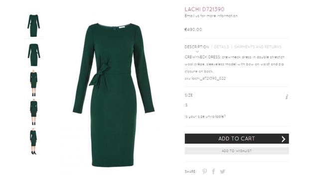 The Parosh dress that Meghan wore for her engagement announcement