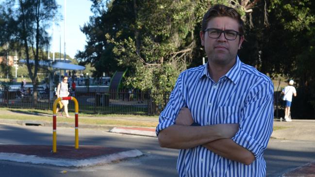 Jerome Laxale at Constitution Rd West in Meadowbank where he wants a marked pedestrian crossing. 