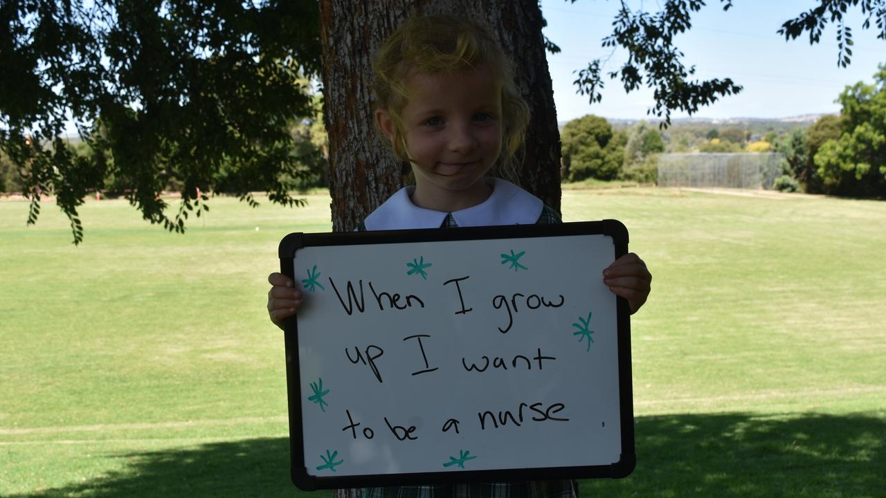 My First Year - Lutheran School Wagga Wagga students say what they would like to be when they grow up. Picture: Sam Turner