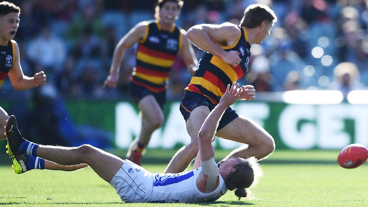 Jed Anderson is left concussed after being accidentally kneed in the head at the weekend.