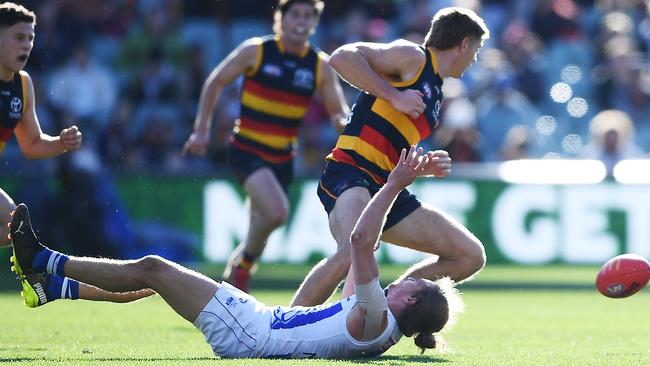 Jed Anderson is left concussed after being accidentally kneed in the head at the weekend.