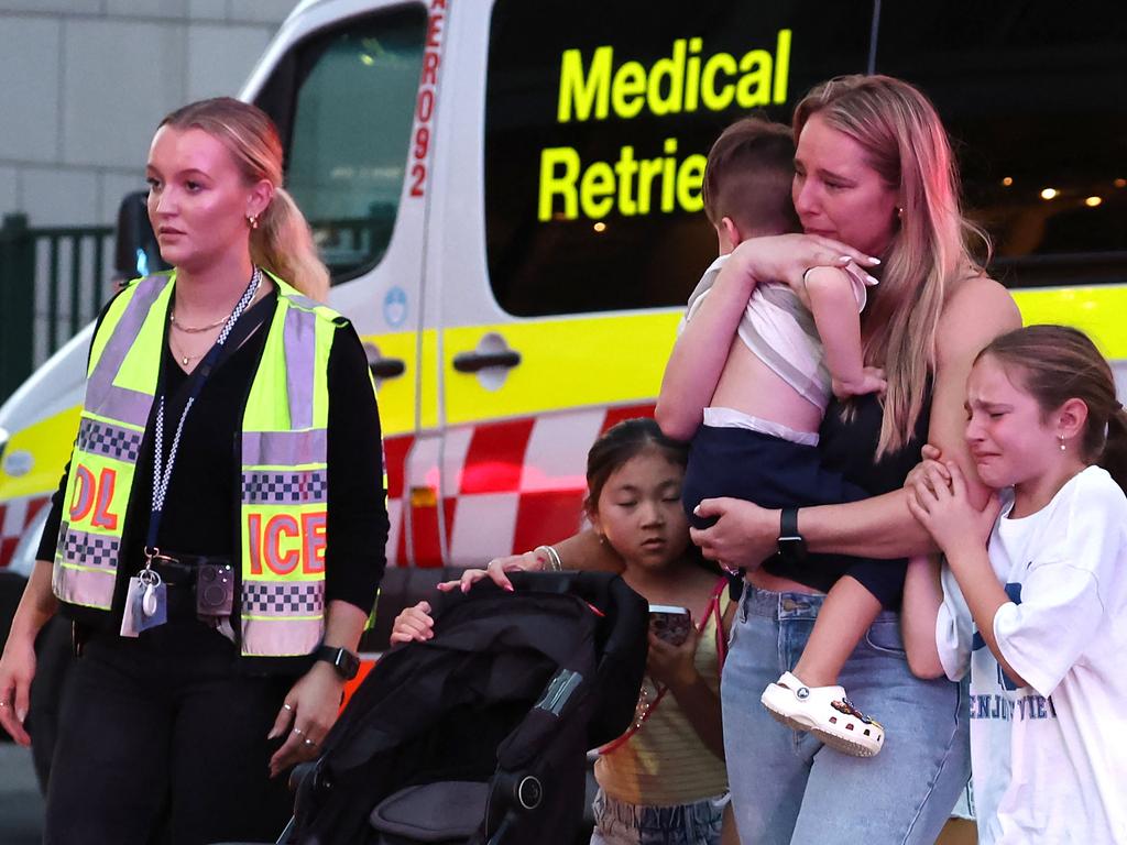 <p>The nations&rsquo; heart collectively broke when we learnt of the Westfield Bondi Junction shopping mall attack that left six people dead. Picture: David GRAY / AFP</p>