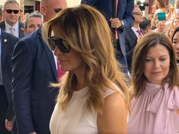 US First Lady Melania Trump and Australian Prime Minister’s wife Jenny Morrison.