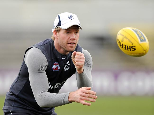 Nick Stevens during his Carlton playing days.