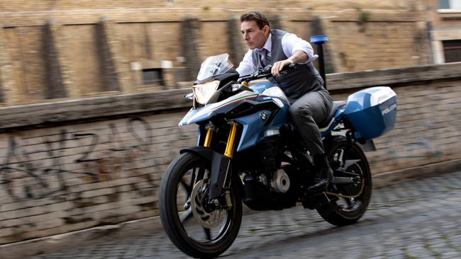 Cruise says to expect submarines, fast cars and motorbike chaos in the film. Picture: Paramount Pictures