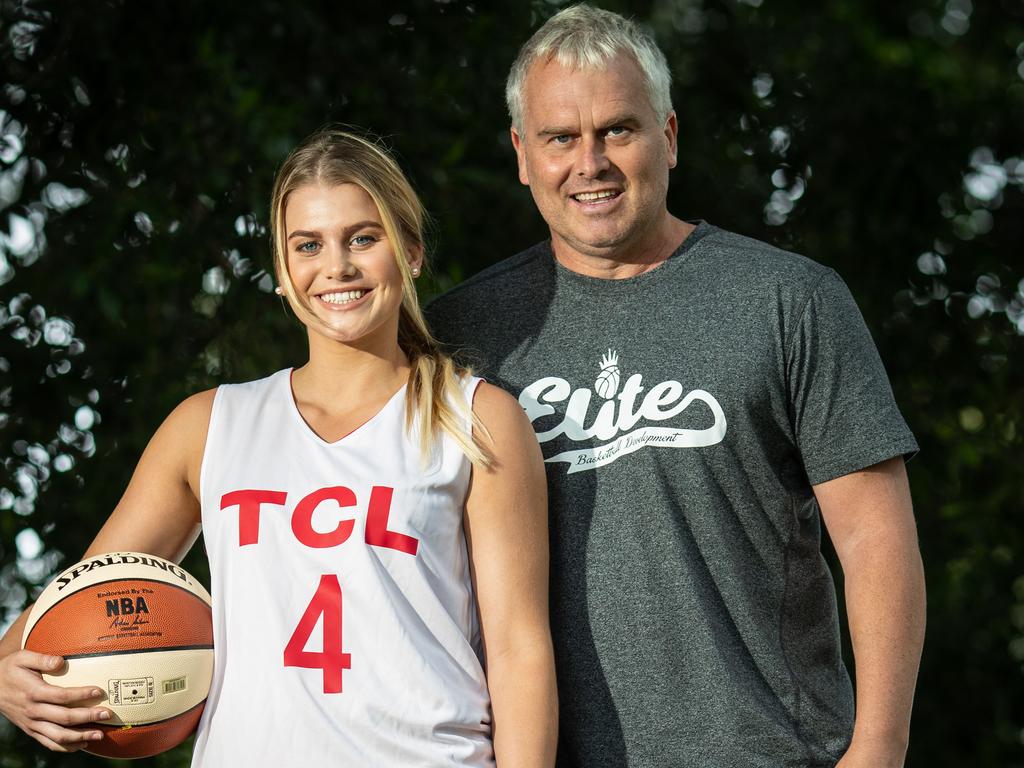 Shane Heal with his daughter Shyla Heal. Picture: Julian Andrews