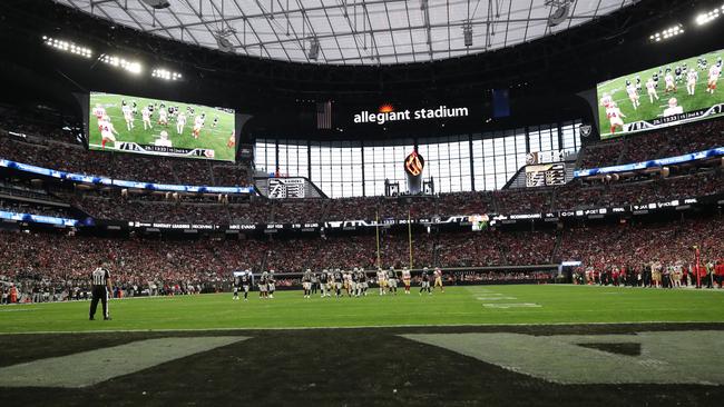 The games will be held at Allegiant Stadium. (Photo by Michael Zagaris/San Francisco 49ers/Getty Images)